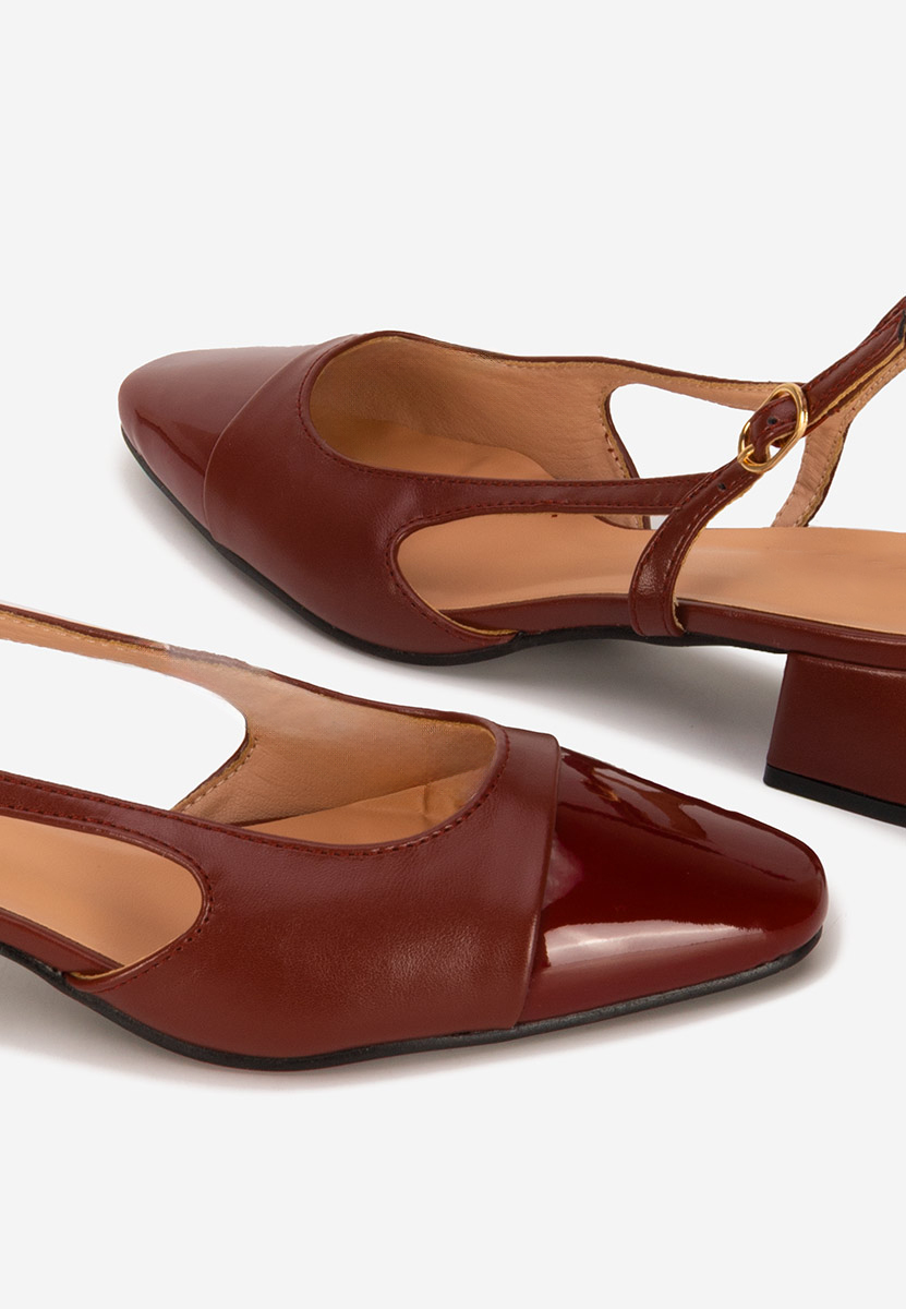 Γόβες slingback Alexonia bordo