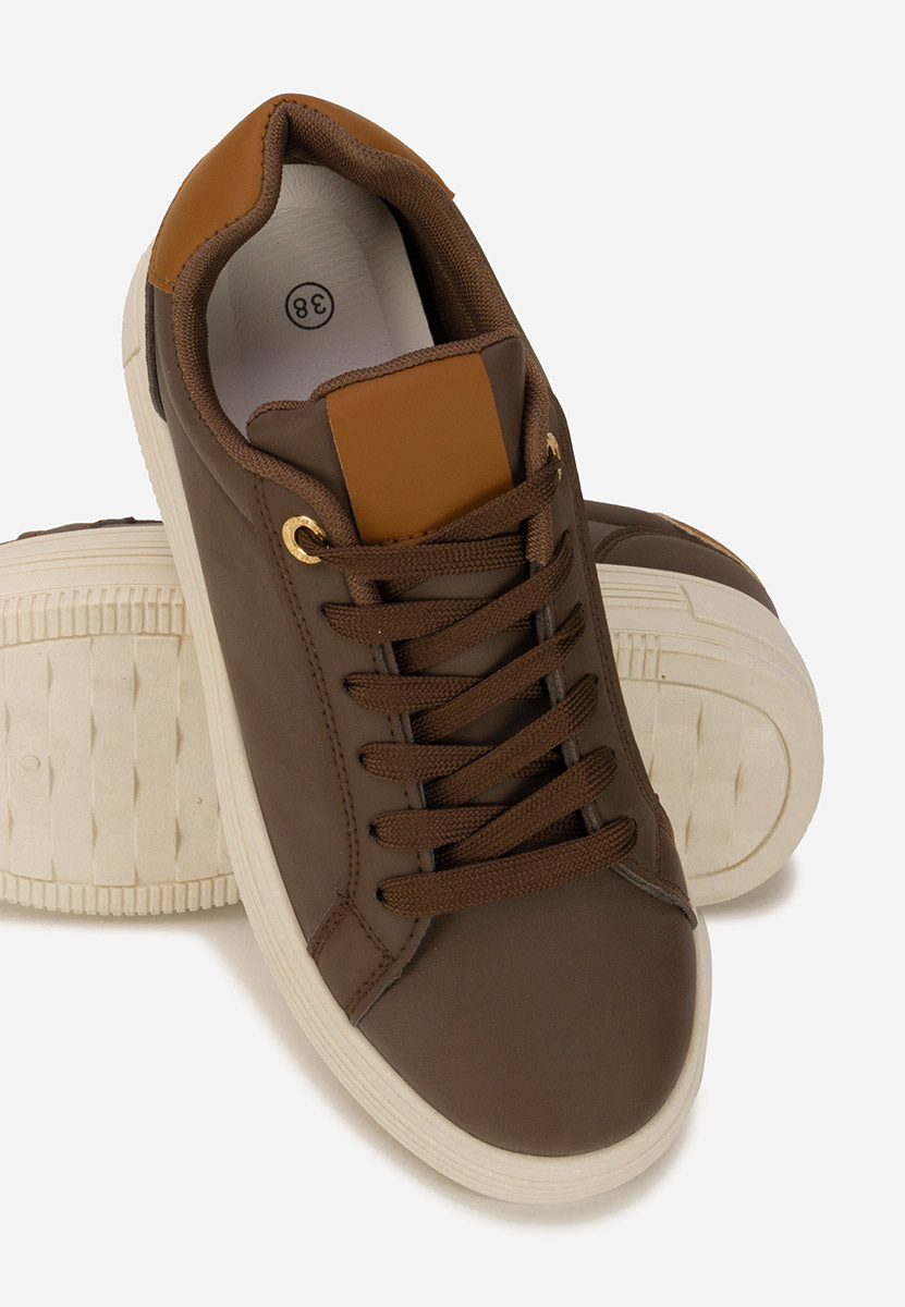 Sneakers με πλατφόρμα Sidoneya καφε