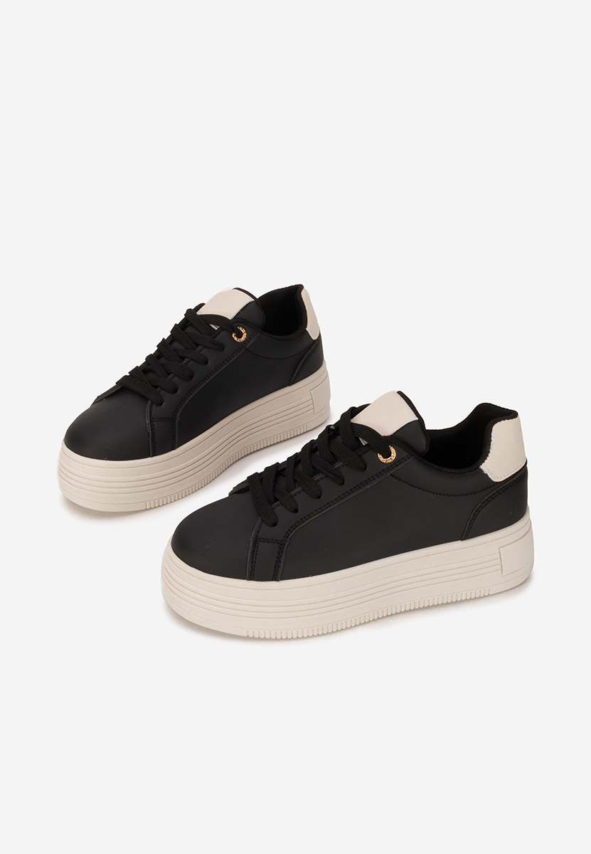 Sneakers με πλατφόρμα Sidoneya μαύρα