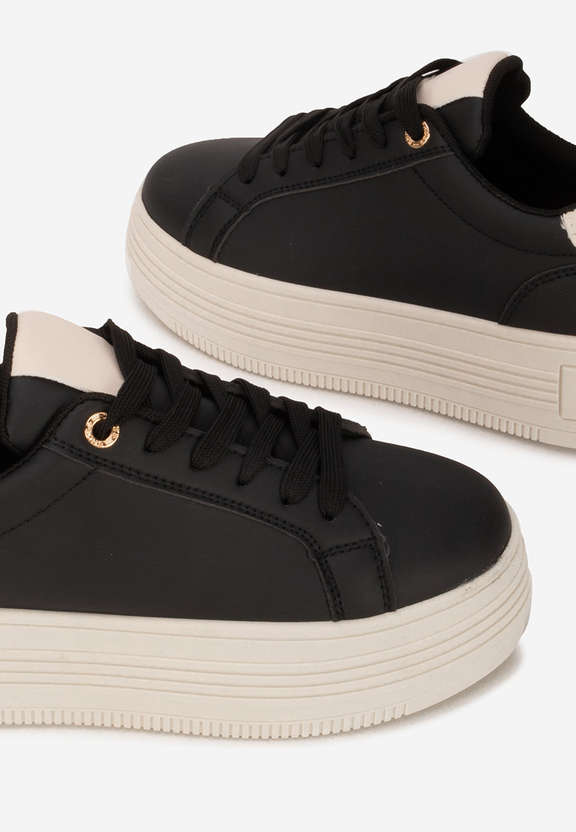 Sneakers με πλατφόρμα Sidoneya μαύρα