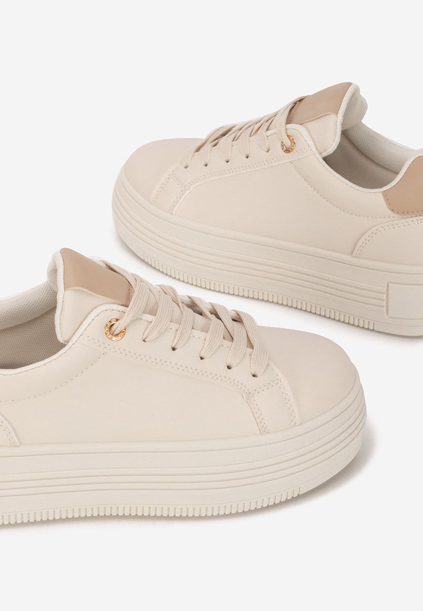Sneakers με πλατφόρμα Sidoneya μπεζ