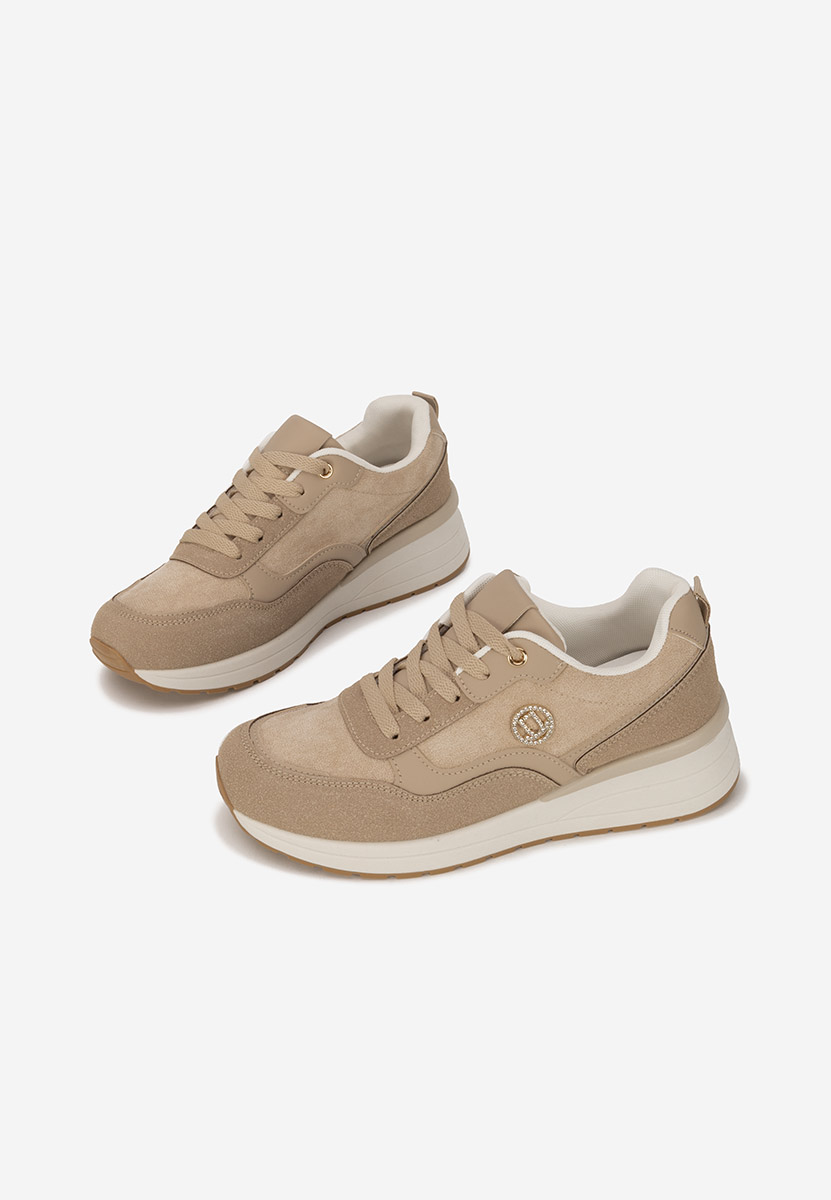 Sneakers με πλατφόρμα Sindya μπεζ