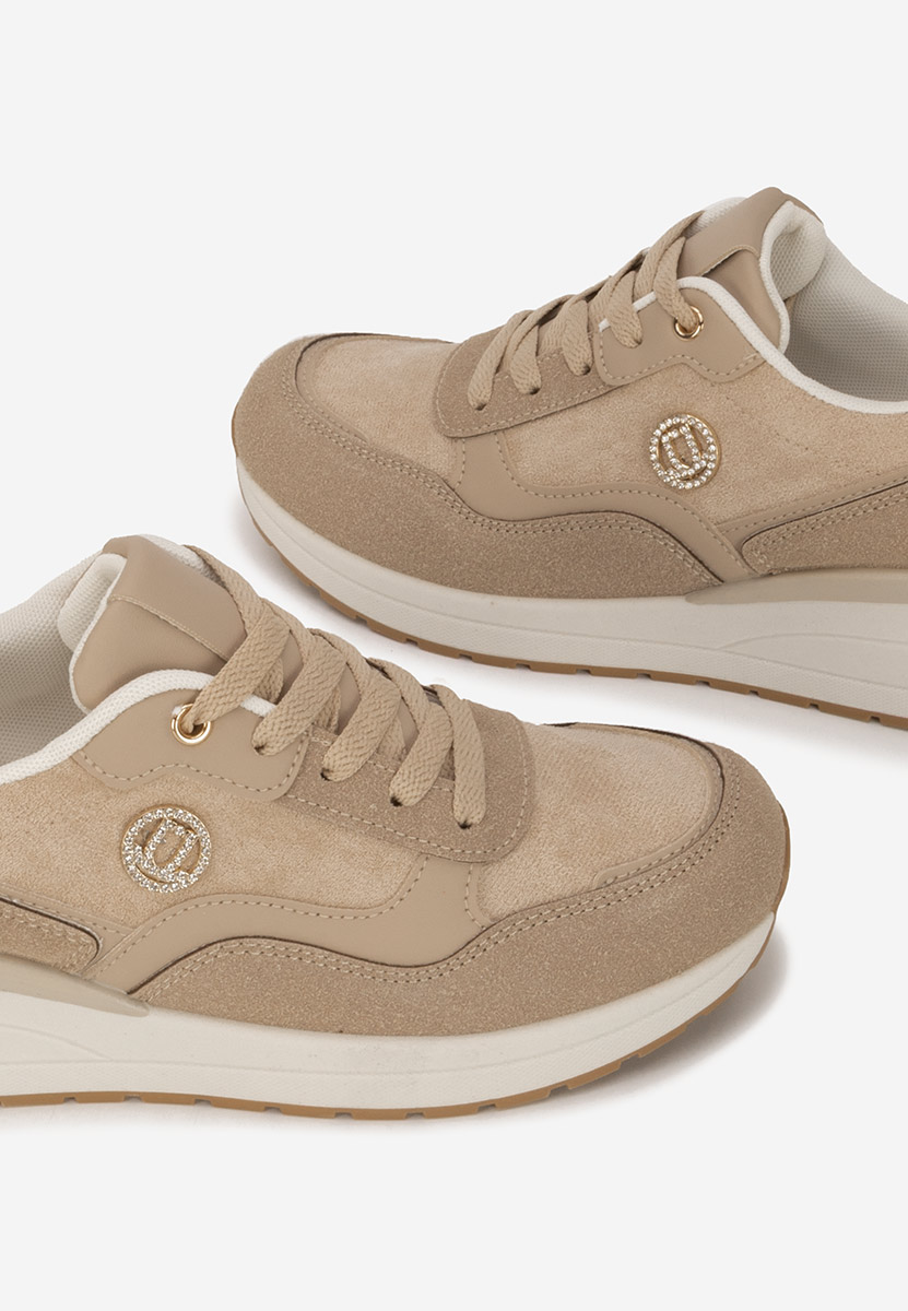 Sneakers με πλατφόρμα Sindya μπεζ