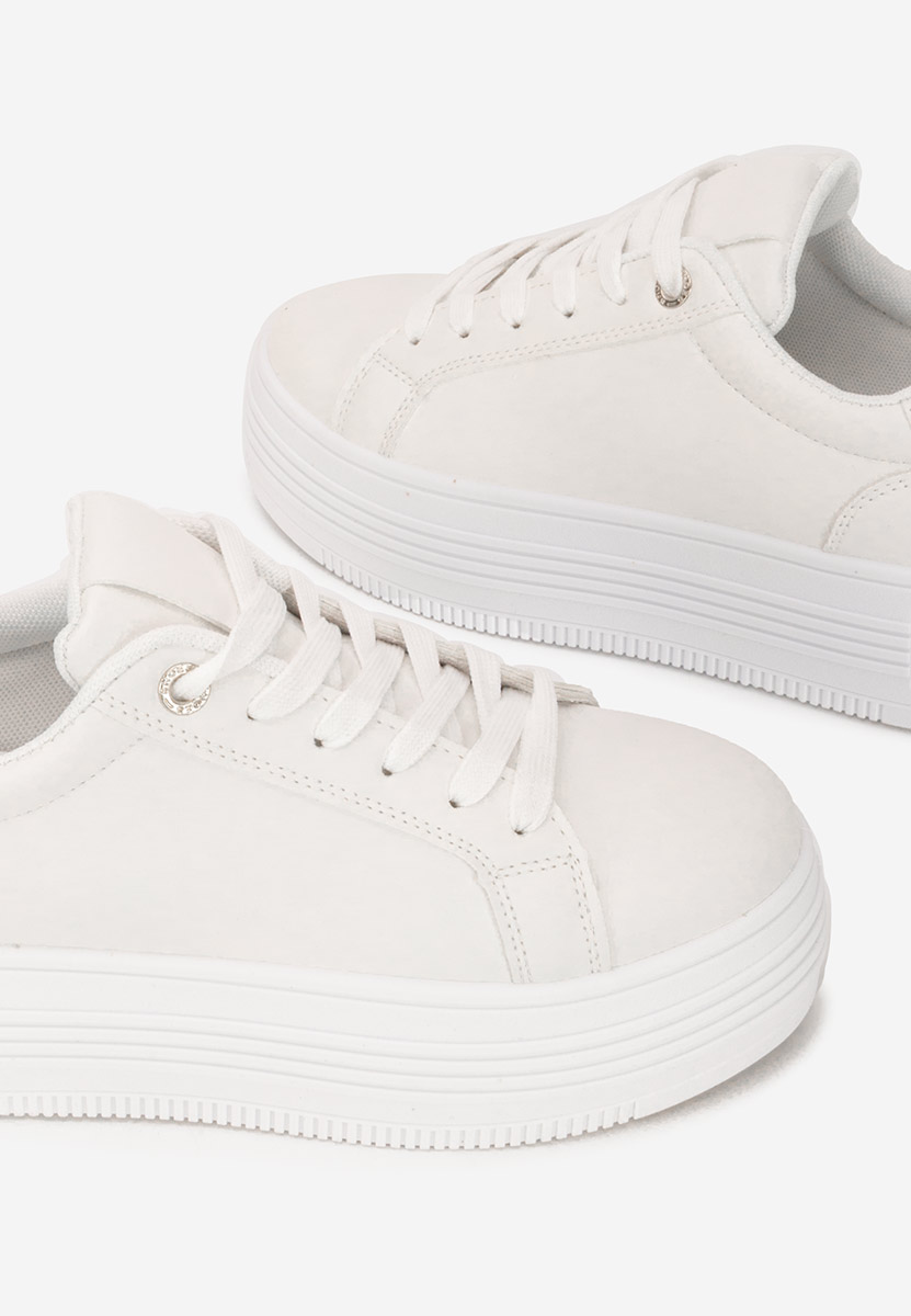 Sneakers με πλατφόρμα Sidoneya λευκά