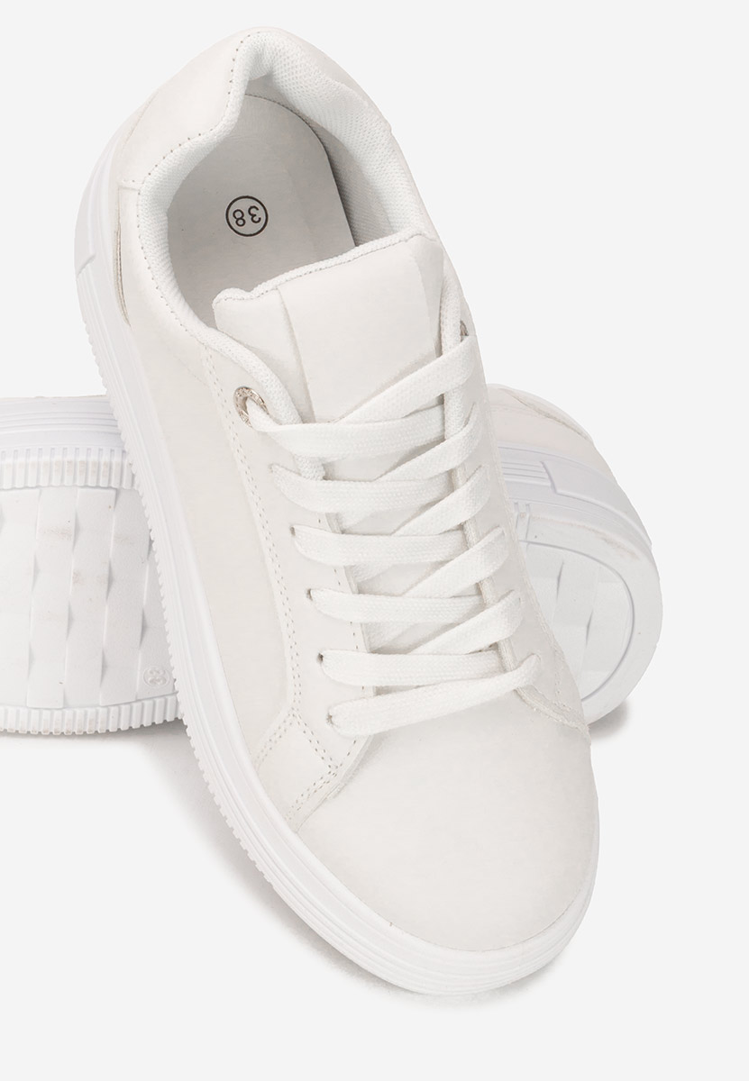 Sneakers με πλατφόρμα Sidoneya λευκά