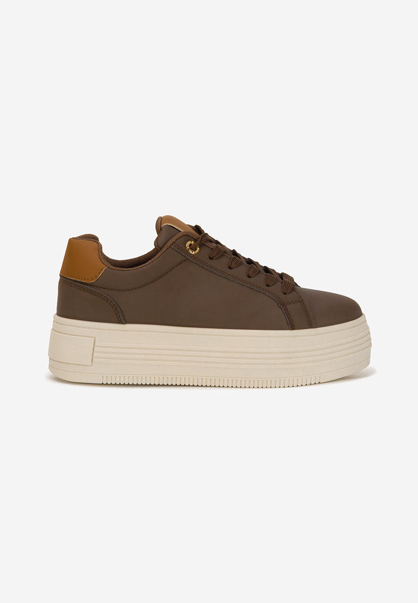 Sneakers με πλατφόρμα Sidoneya καφε