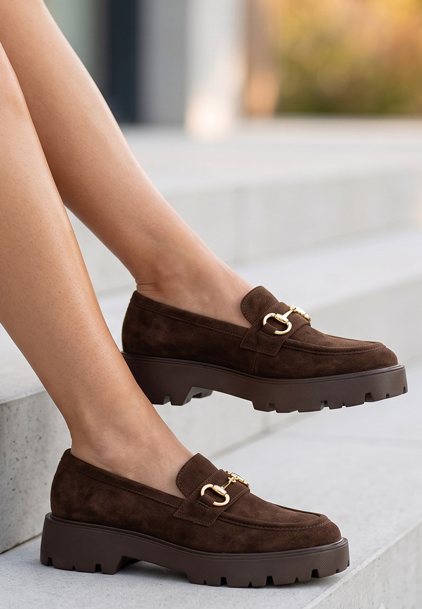Loafers γυναικεια Belvina καφε