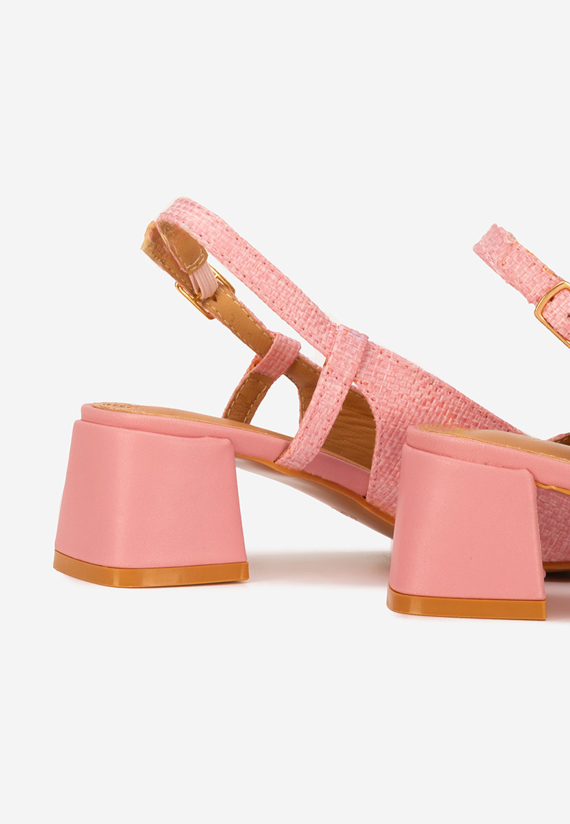 Γόβες slingback Miryam ροζ