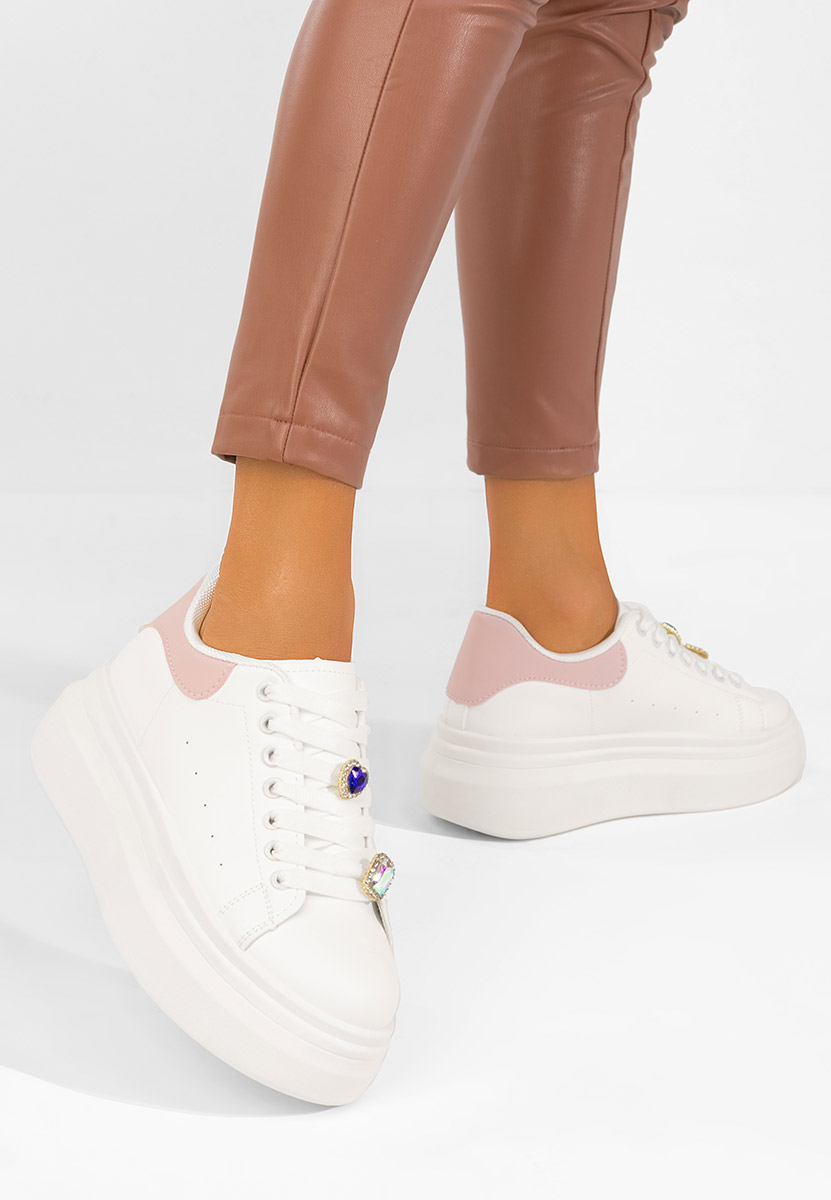 Sneakers με πλατφόρμα Delaina V2 λευκά