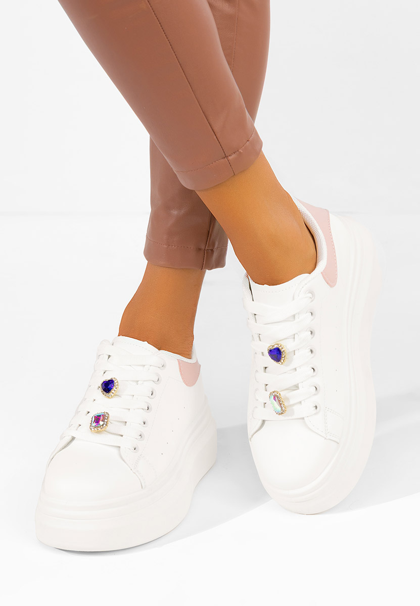 Sneakers με πλατφόρμα Delaina V2 λευκά