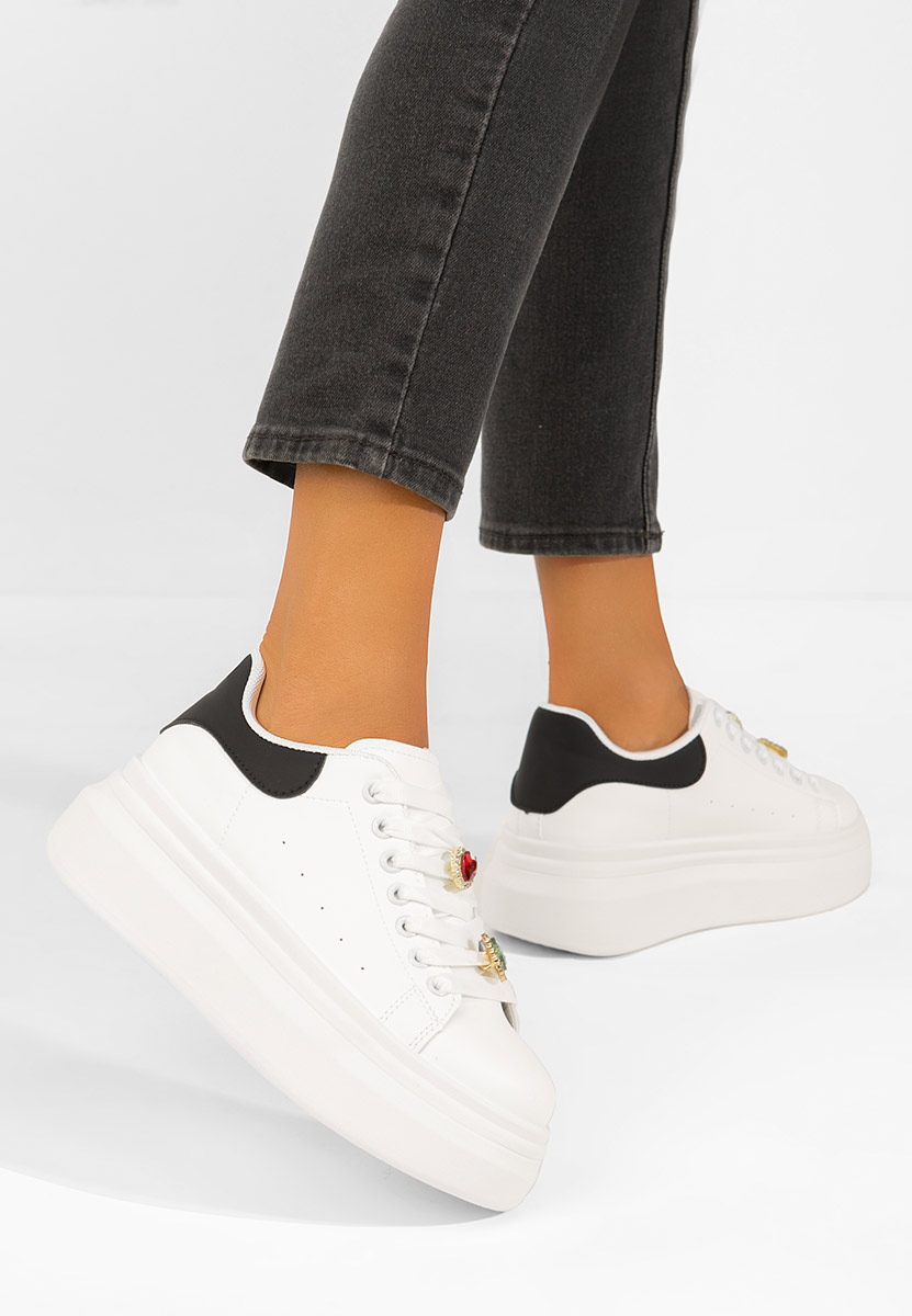 Sneakers με πλατφόρμα Delaina V4 λευκά