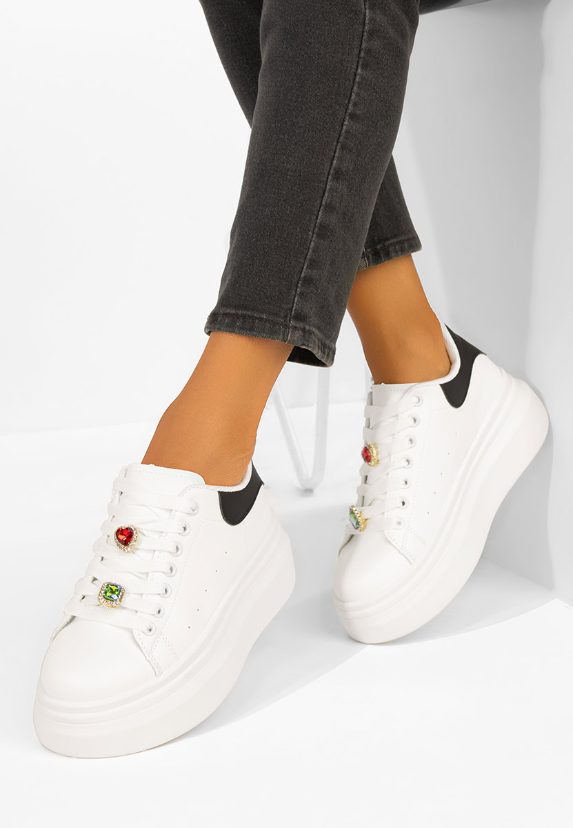 Sneakers με πλατφόρμα Delaina V4 λευκά