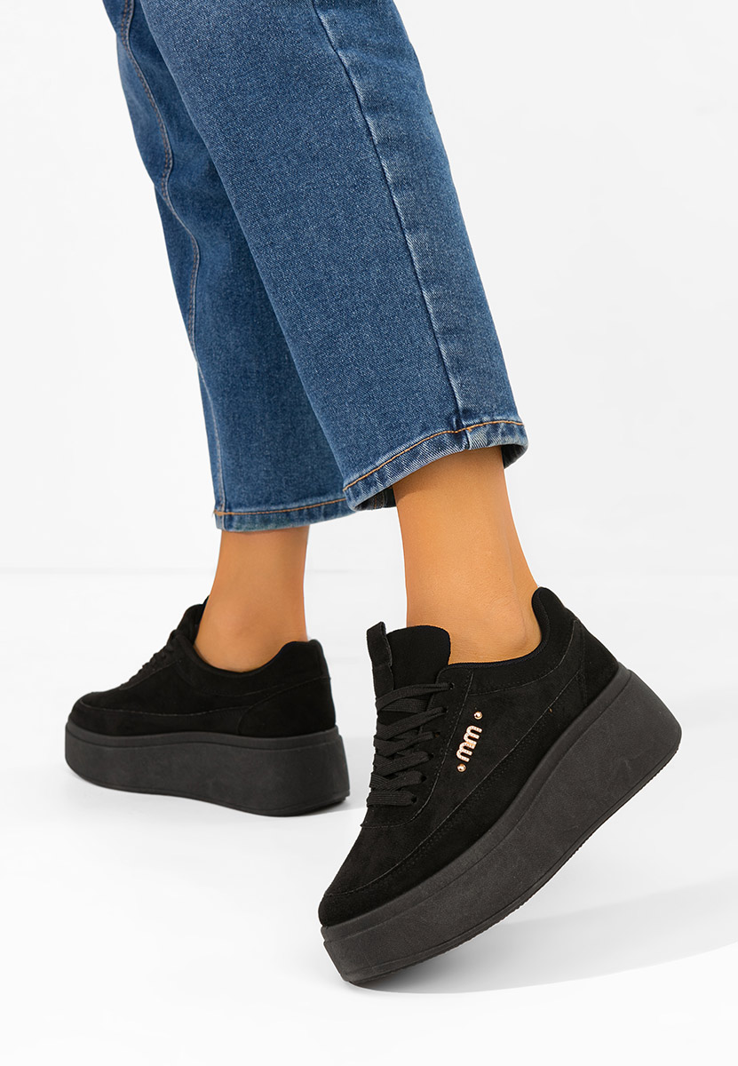 Sneakers με πλατφόρμα Misheya μαύρα