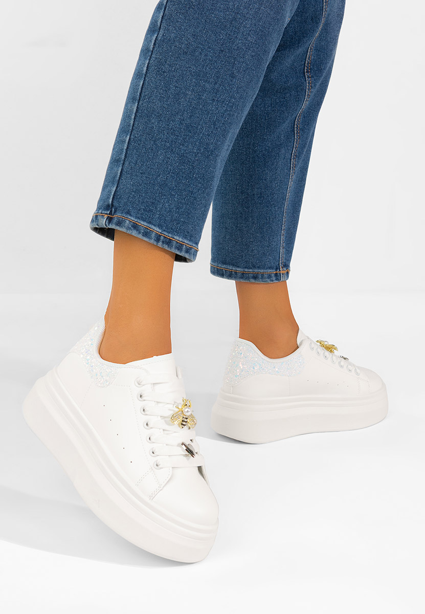 Sneakers με πλατφόρμα Medelia λευκά