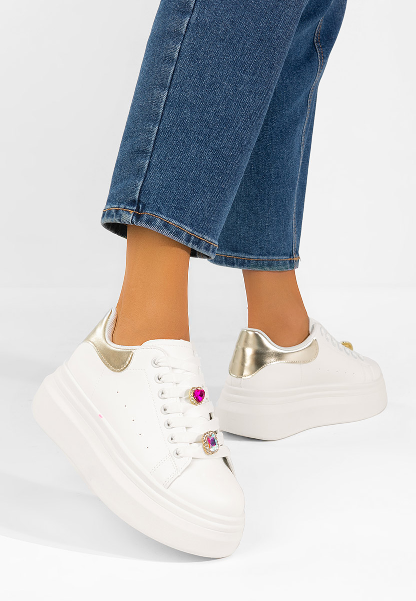 Sneakers με πλατφόρμα Delaina V3 λευκά