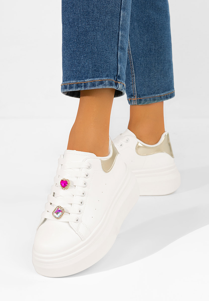 Sneakers με πλατφόρμα Delaina V3 λευκά