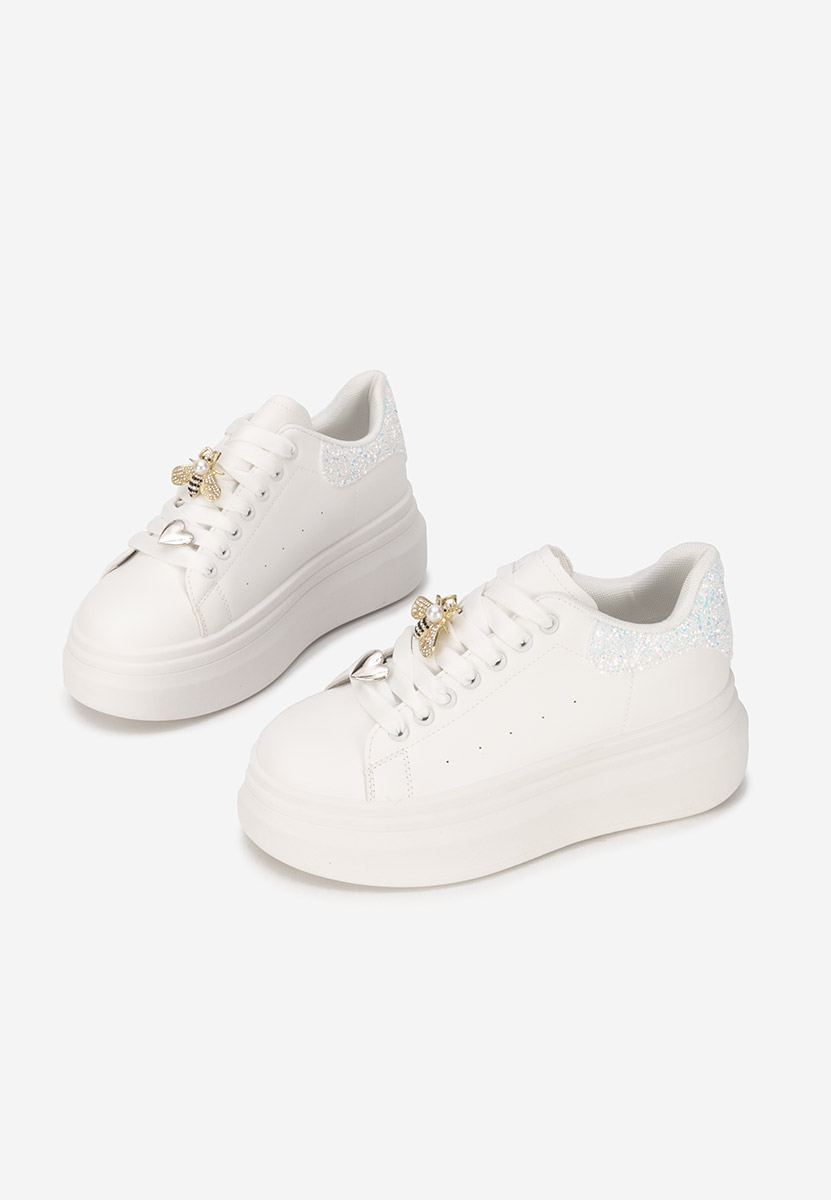 Sneakers με πλατφόρμα Medelia λευκά