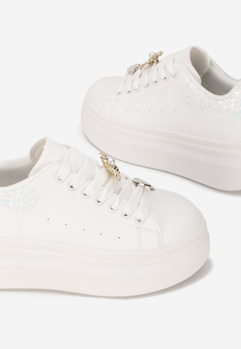Sneakers με πλατφόρμα Medelia λευκά