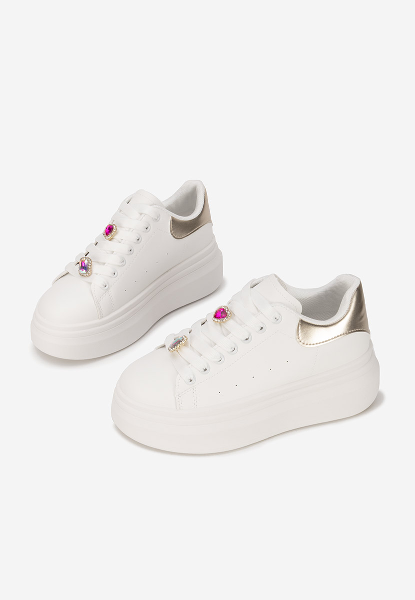 Sneakers με πλατφόρμα Delaina V3 λευκά