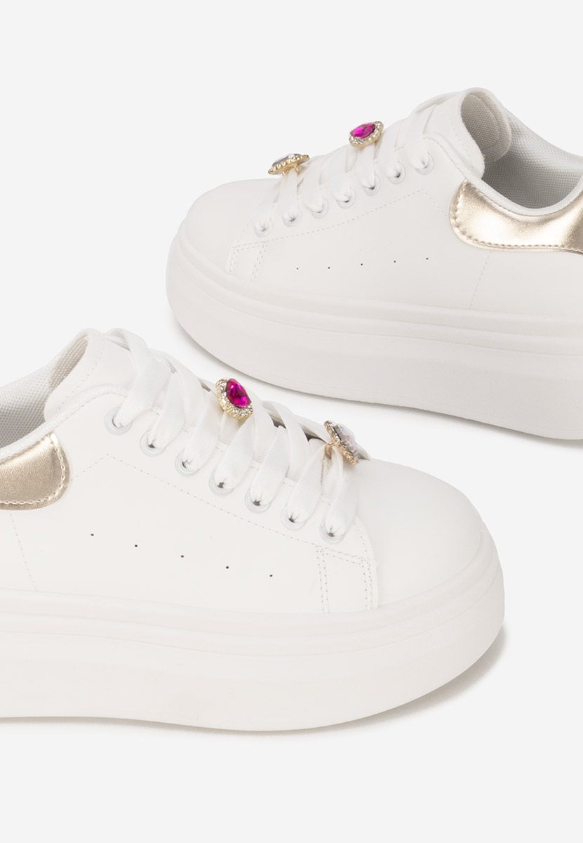 Sneakers με πλατφόρμα Delaina V3 λευκά
