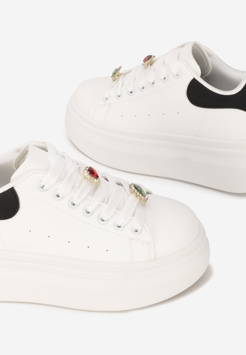 Sneakers με πλατφόρμα Delaina V4 λευκά