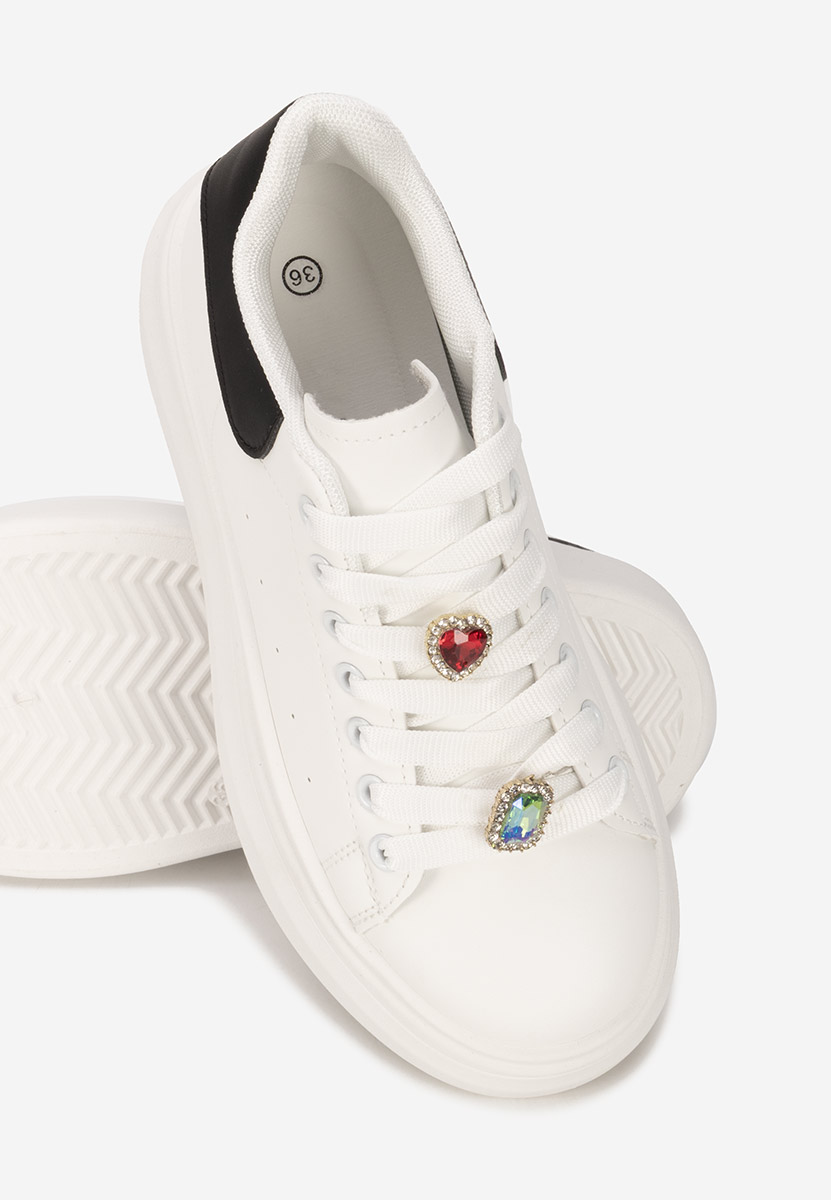 Sneakers με πλατφόρμα Delaina V4 λευκά