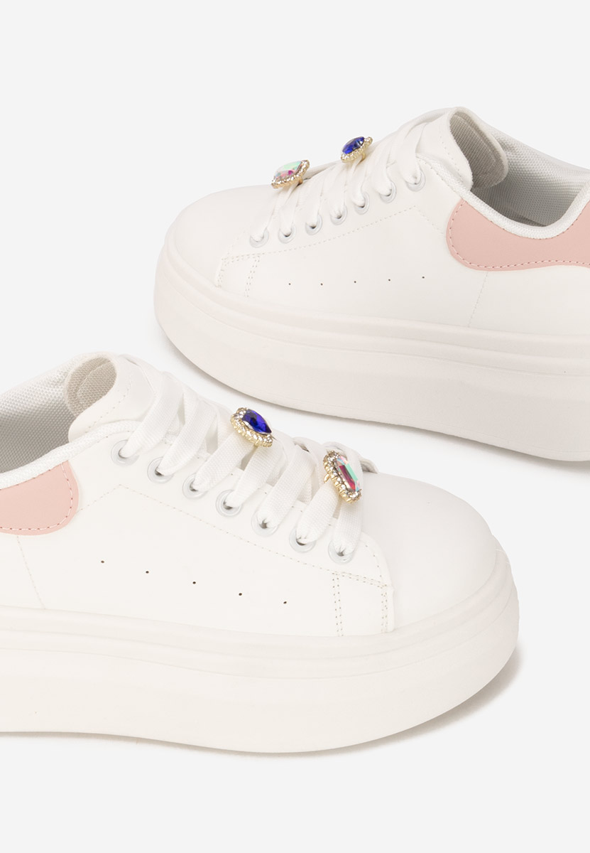 Sneakers με πλατφόρμα Delaina V2 λευκά
