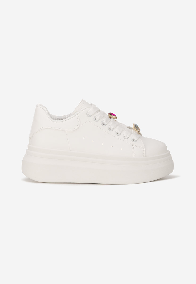 Sneakers με πλατφόρμα Delaina λευκά