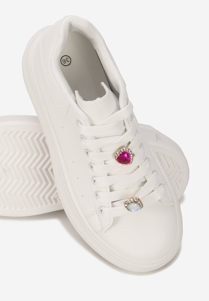 Sneakers με πλατφόρμα Delaina λευκά