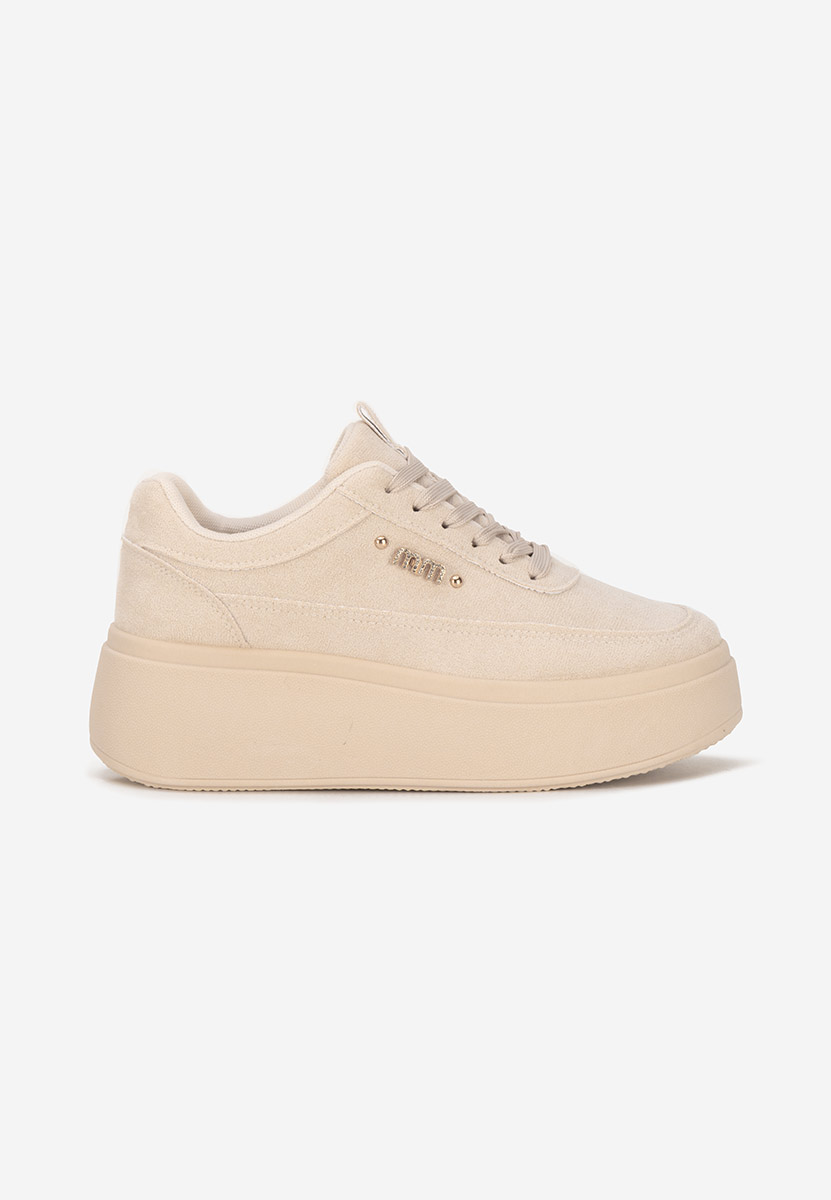Sneakers με πλατφόρμα Misheya μπεζ
