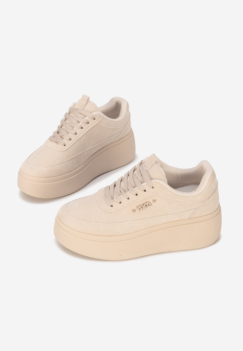 Sneakers με πλατφόρμα Misheya μπεζ