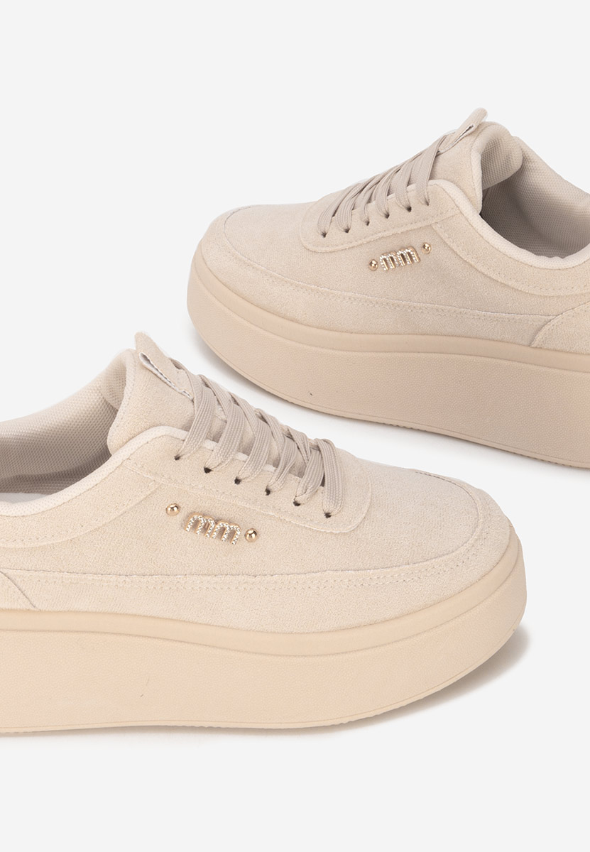 Sneakers με πλατφόρμα Misheya μπεζ