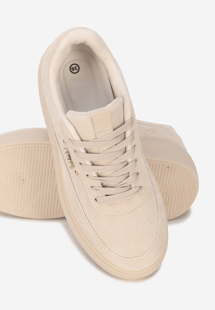 Sneakers με πλατφόρμα Misheya μπεζ