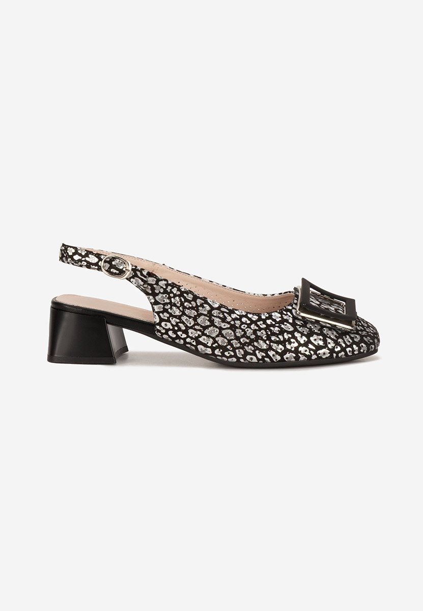 Γόβες slingback Belindia μαύρα