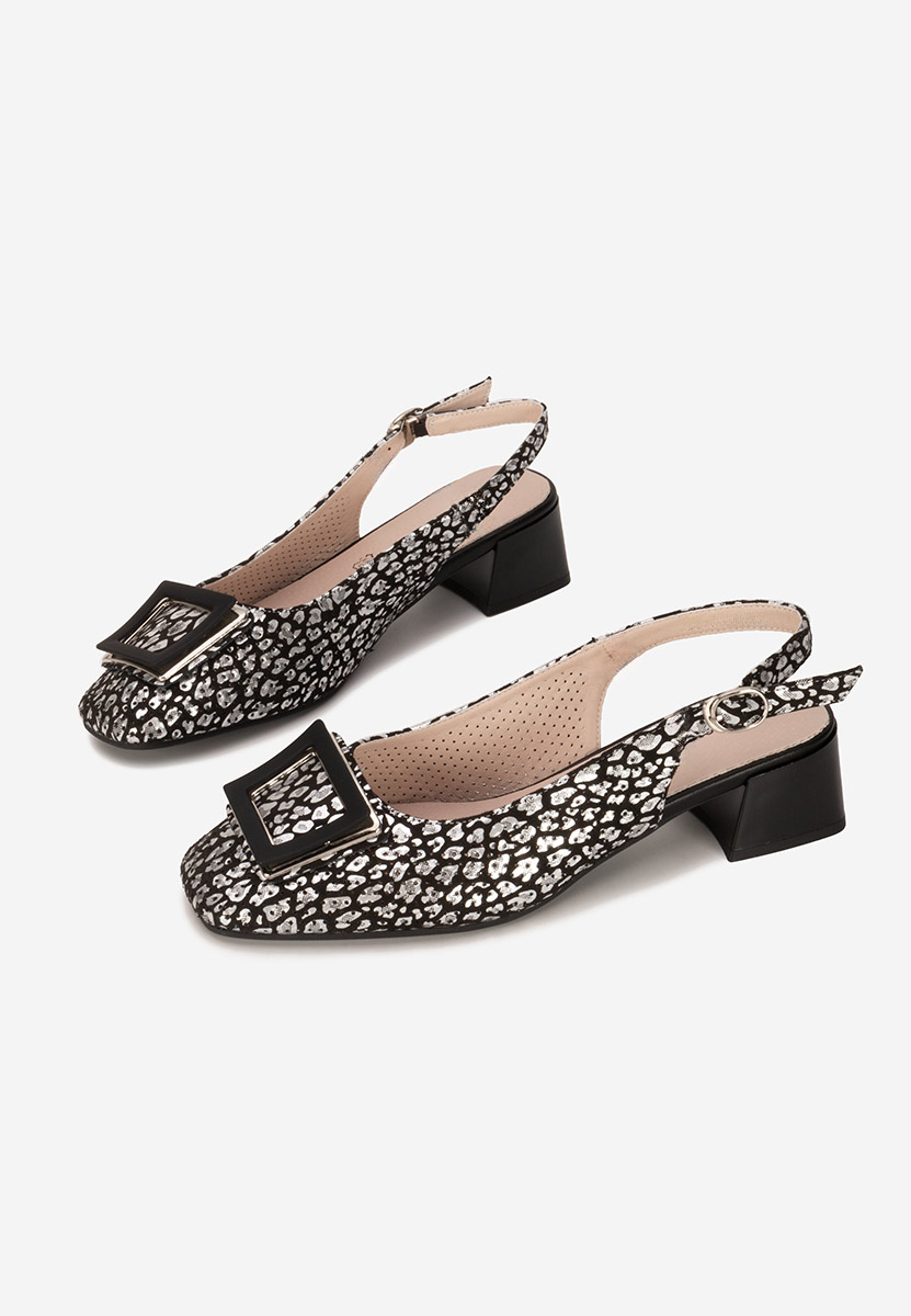 Γόβες slingback Belindia μαύρα