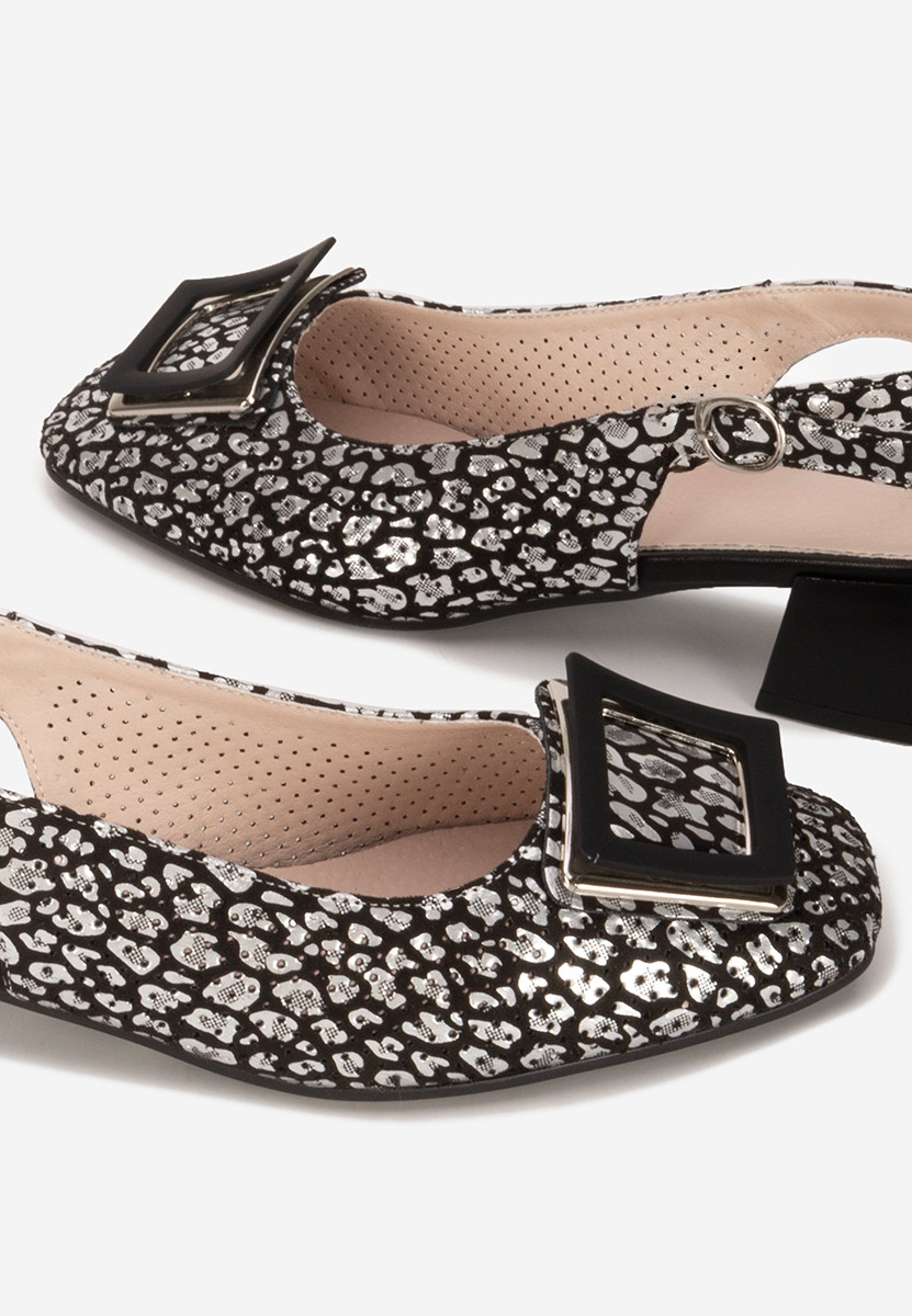 Γόβες slingback Belindia μαύρα