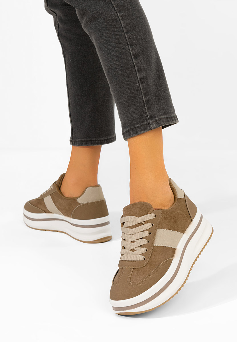 Sneakers με πλατφόρμα Zashia χακι