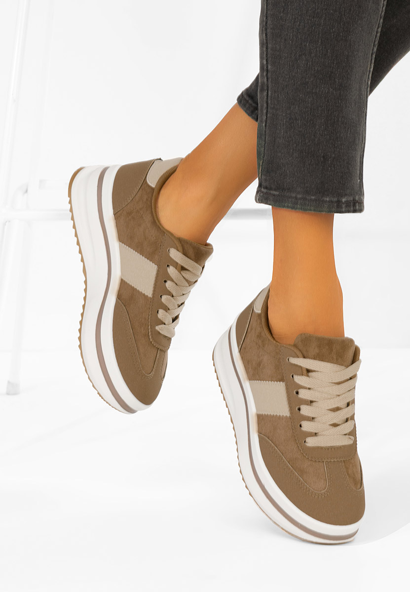 Sneakers με πλατφόρμα Zashia χακι