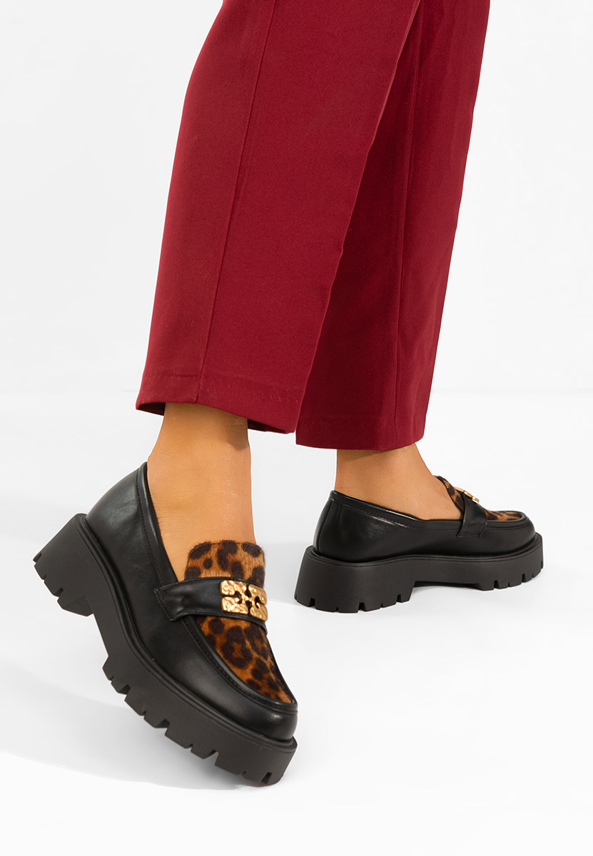 Loafers γυναικεια Kamelya μαύρα
