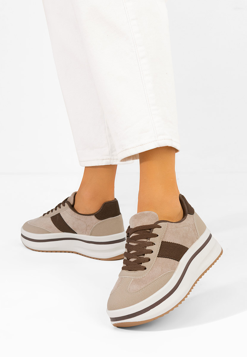 Sneakers με πλατφόρμα Zashia μπεζ