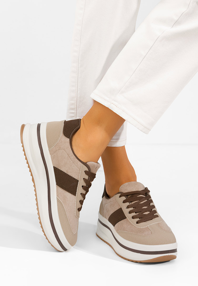Sneakers με πλατφόρμα Zashia μπεζ