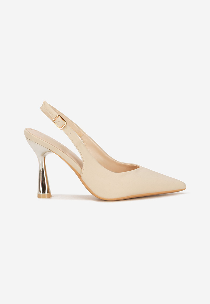 Γόβες slingback Anastassia μπεζ