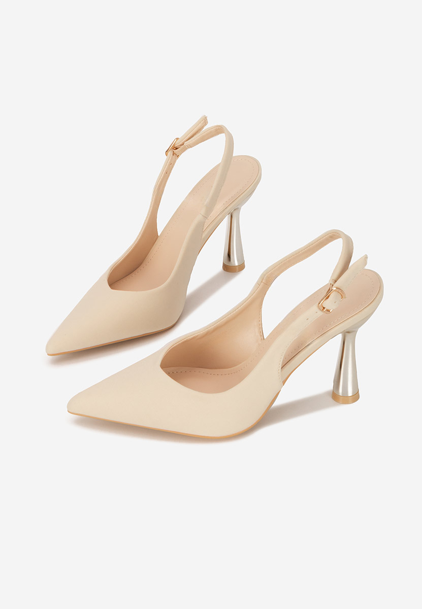 Γόβες slingback Anastassia μπεζ