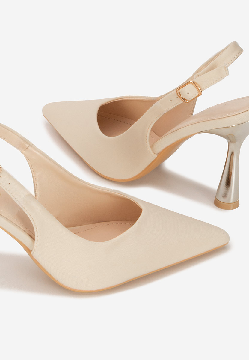 Γόβες slingback Anastassia μπεζ
