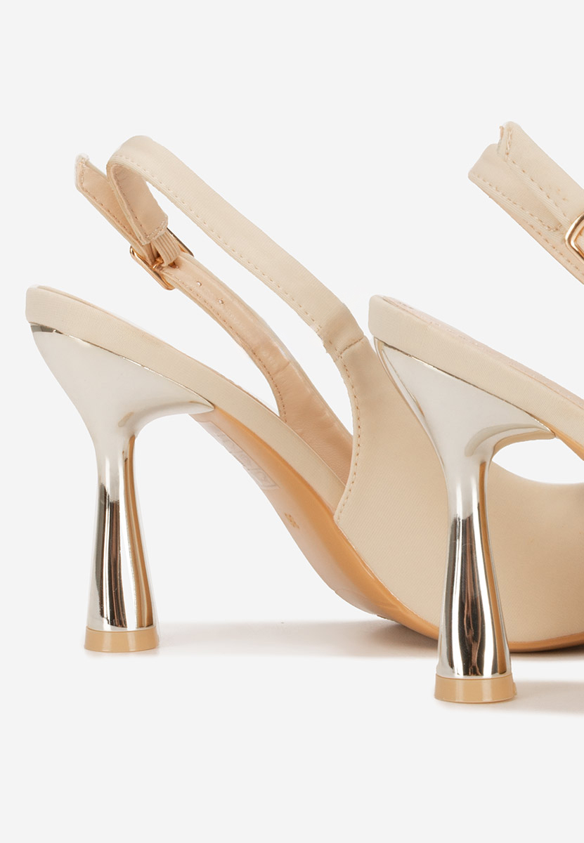 Γόβες slingback Anastassia μπεζ