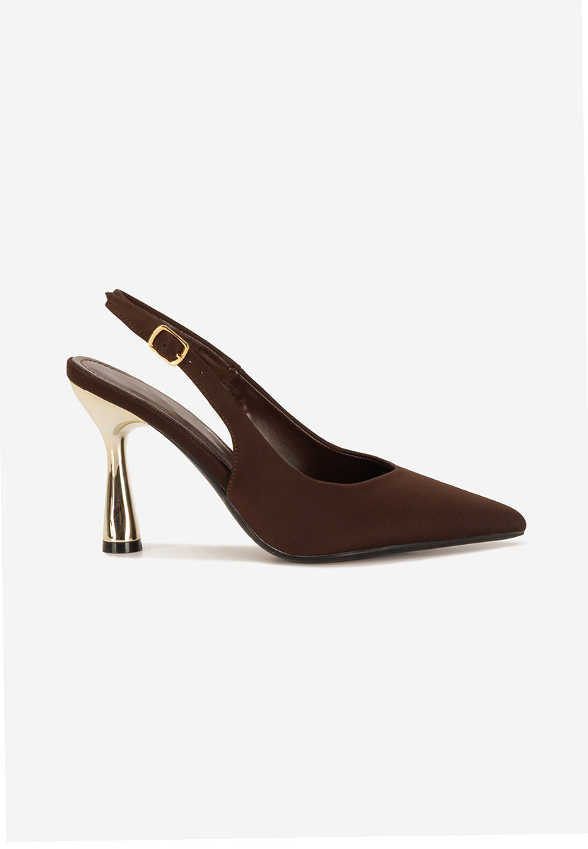 Γόβες slingback Anastassia καφε