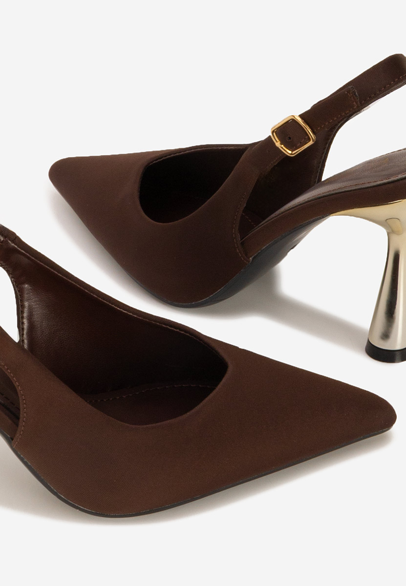 Γόβες slingback Anastassia καφε