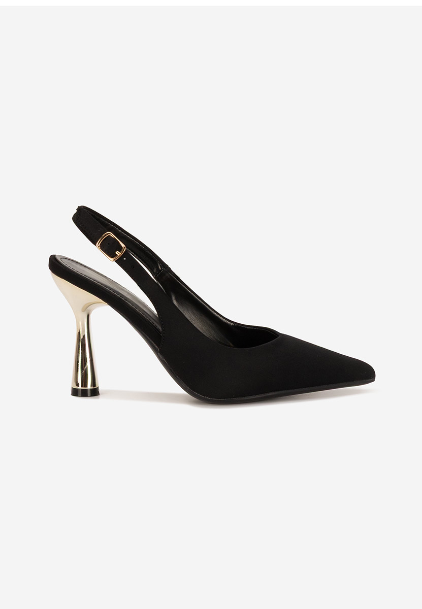 Γόβες slingback Anastassia μαύρα