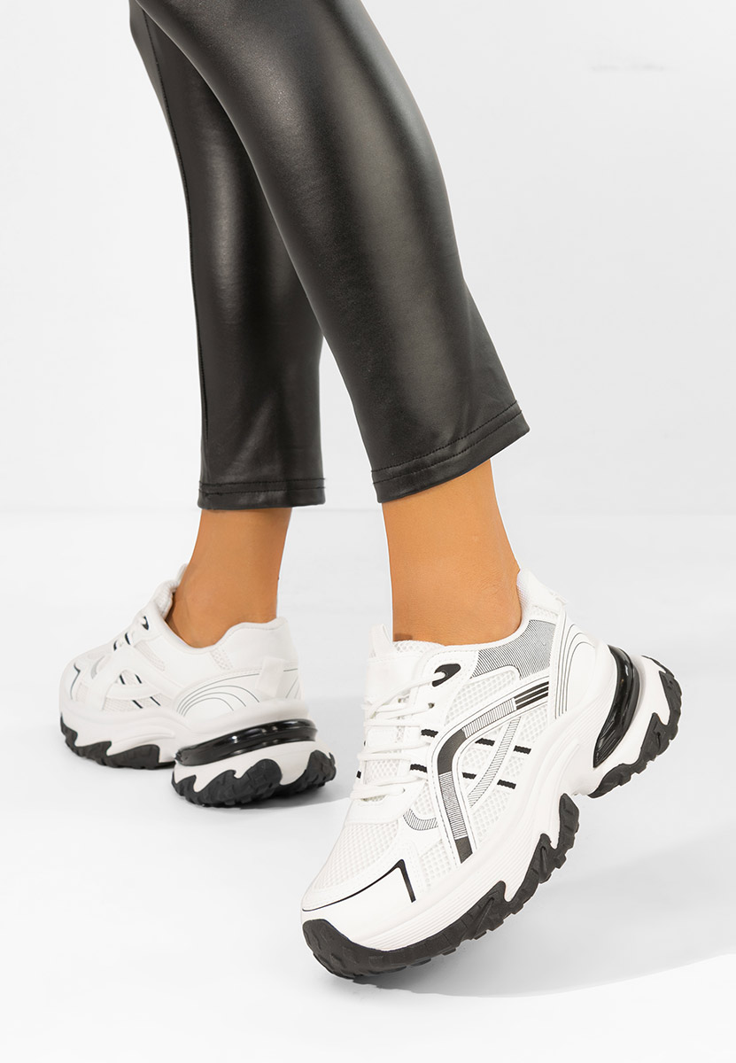 Sneakers με πλατφόρμα Jarina λευκά