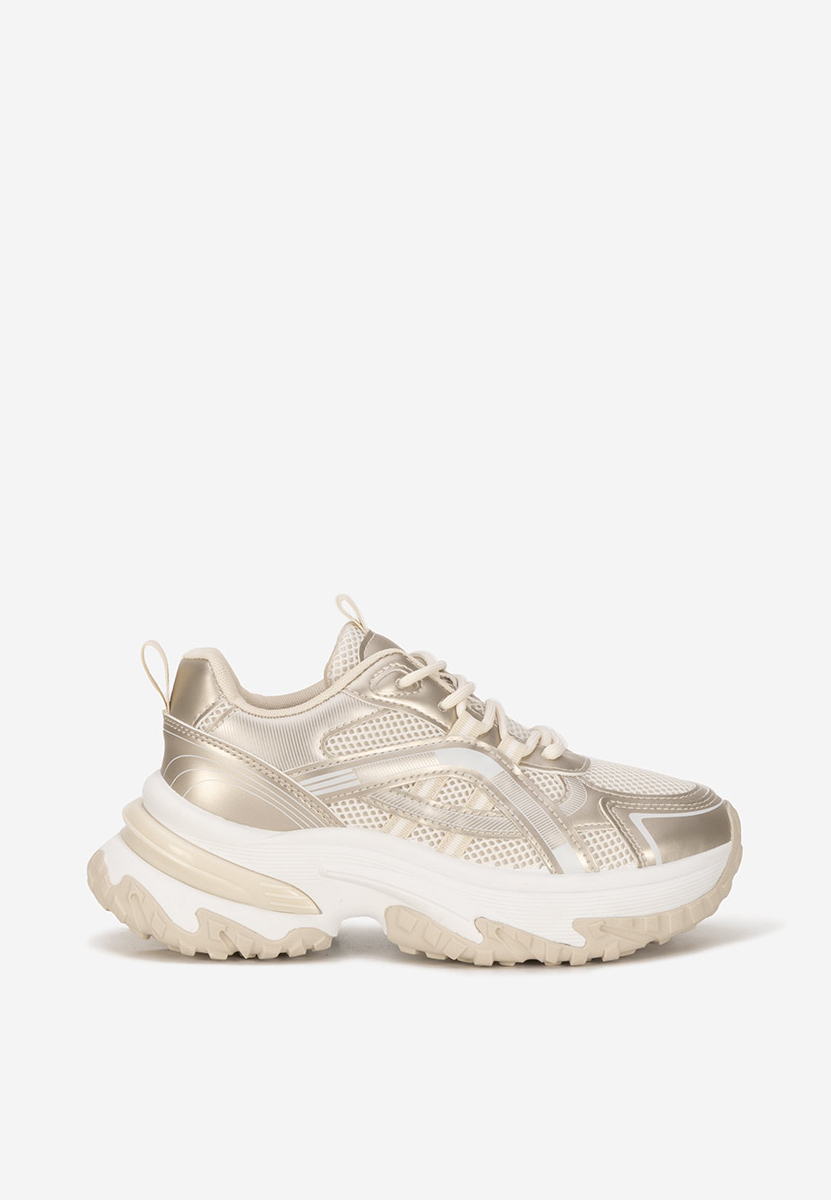 Sneakers με πλατφόρμα Jarina χρυσά